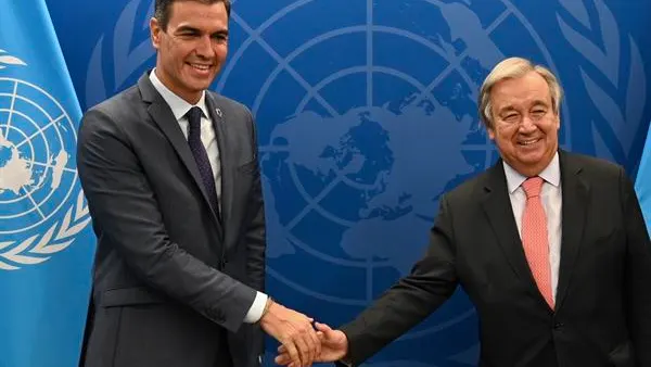 Pedro Sánchez y Antonio Guterres Pedro Sánchez y Antonio Guterres