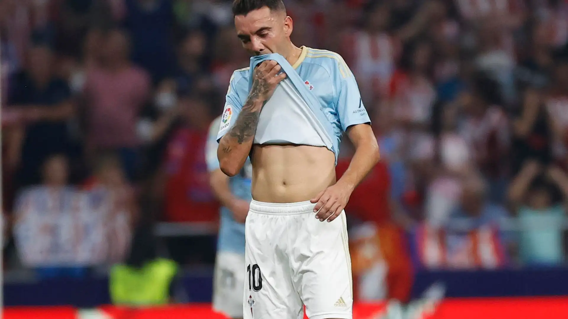 Iago Aspas, en un partido con el Celta de Vigo