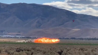 Muere un piloto al estrellarse su avión compitiendo en las Reno Air Races