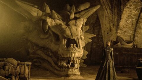 Balerion y Cersei en 'Juego de Tronos'