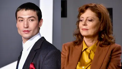 Ezra Miller y Susan Sarandon Ezra Miller y Susan Sarandon