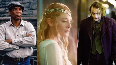 'Cadena perpetua', 'El señor de los anillos' y 'El caballero oscuro' 'Cadena perpetua', 'El señor de los anillos' y 'El caballero oscuro'