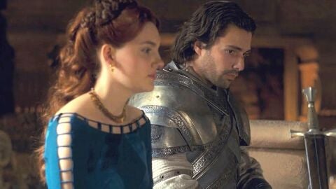 Alicent Hightower y Ser Criston Cole en 'La Casa del Dragón'