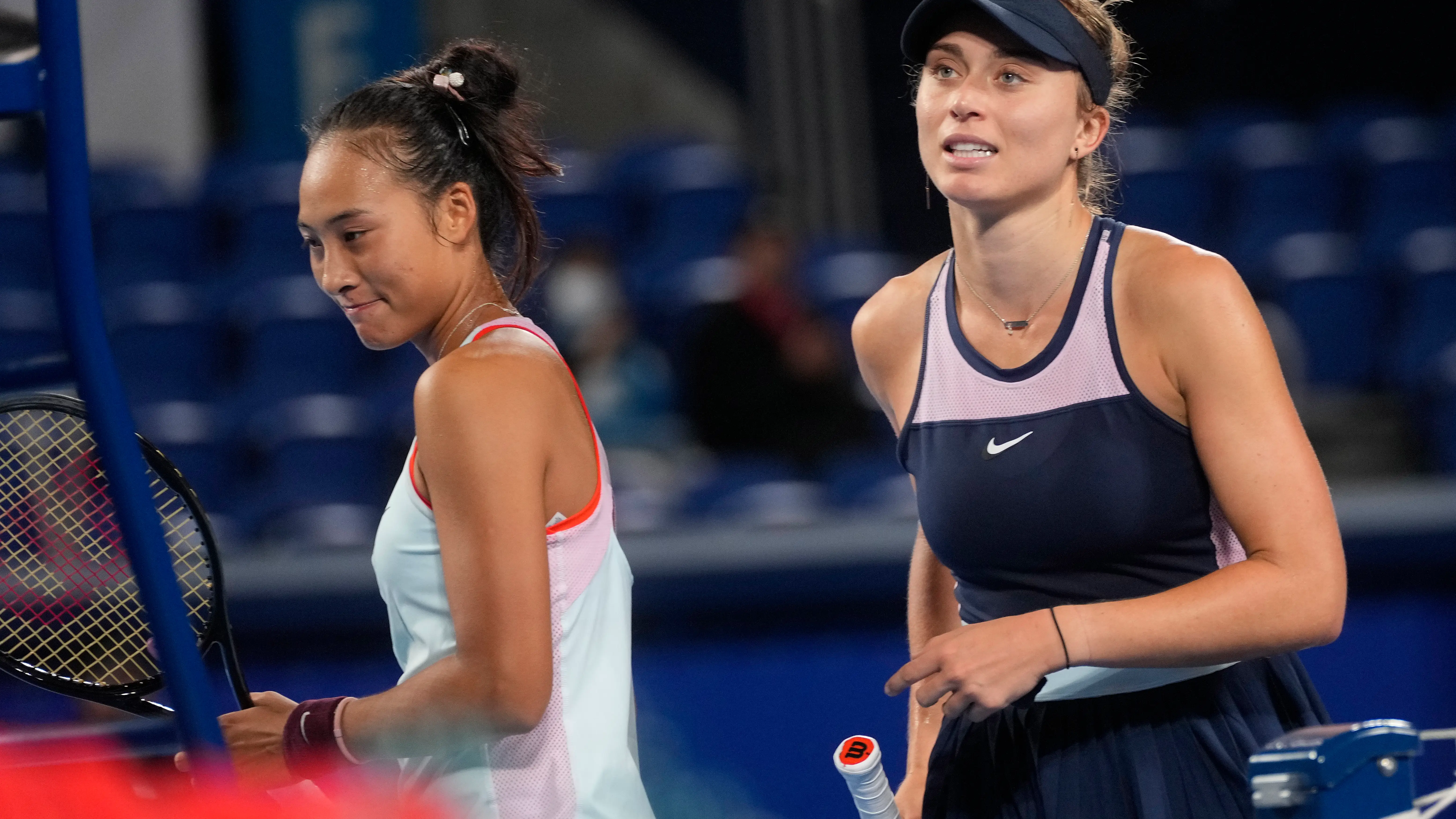 Paula Badosa, tras perder ante la china Qinwen Zheng Paula Badosa, tras perder ante la china Qinwen Zheng