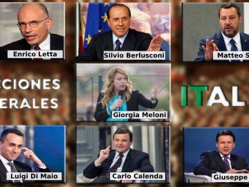 Principales candidatos a gobernar en Italia