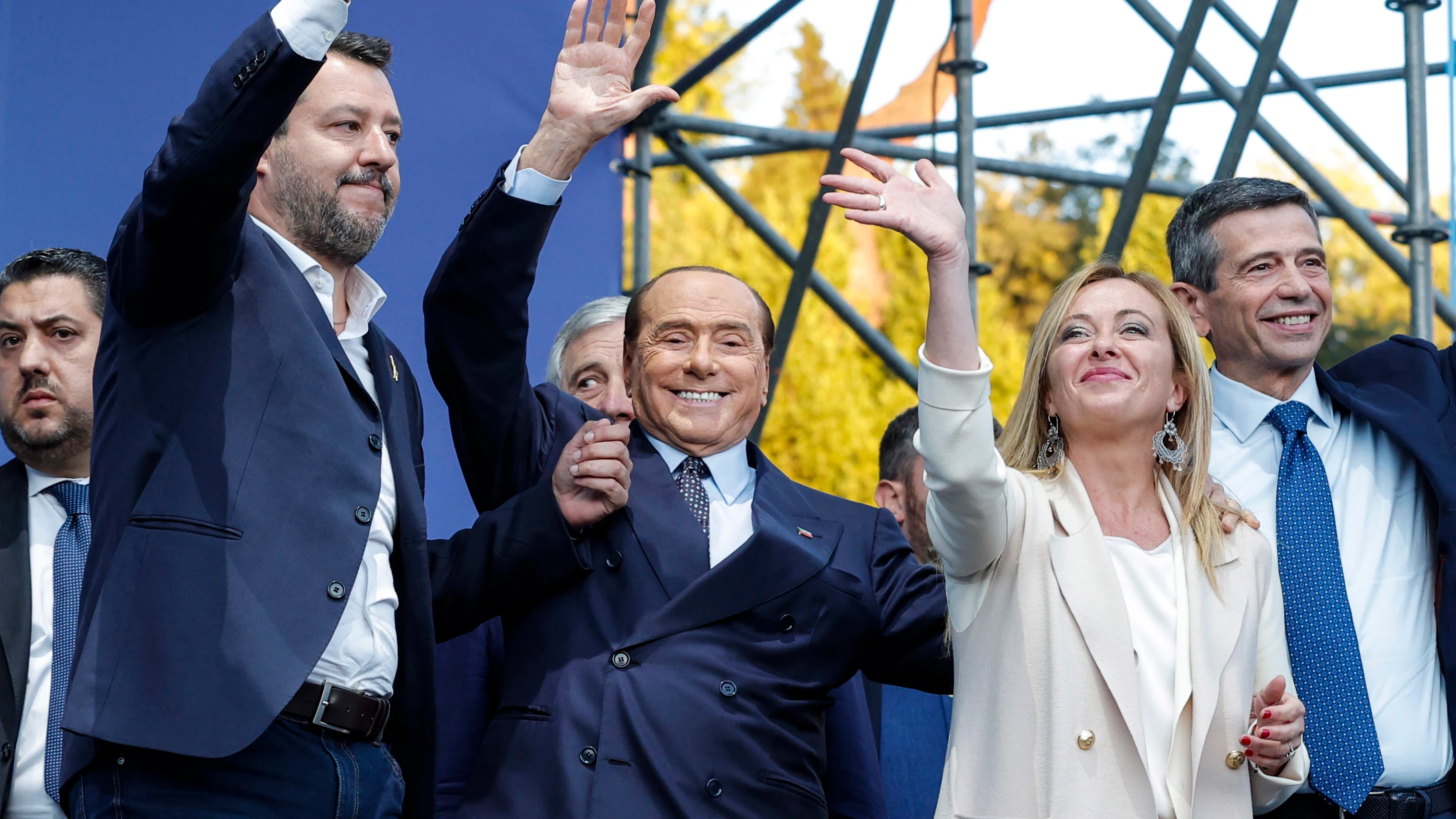 La coalición de Derechas encara el fin de campaña en Italia La coalición de Derechas encara el fin de campaña en Italia