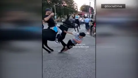Una mujer de 65 años, atropellada por un burro Una mujer de 65 años, atropellada por un burro