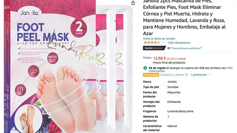 Janolia mascarilla para pies Janolia mascarilla para pies