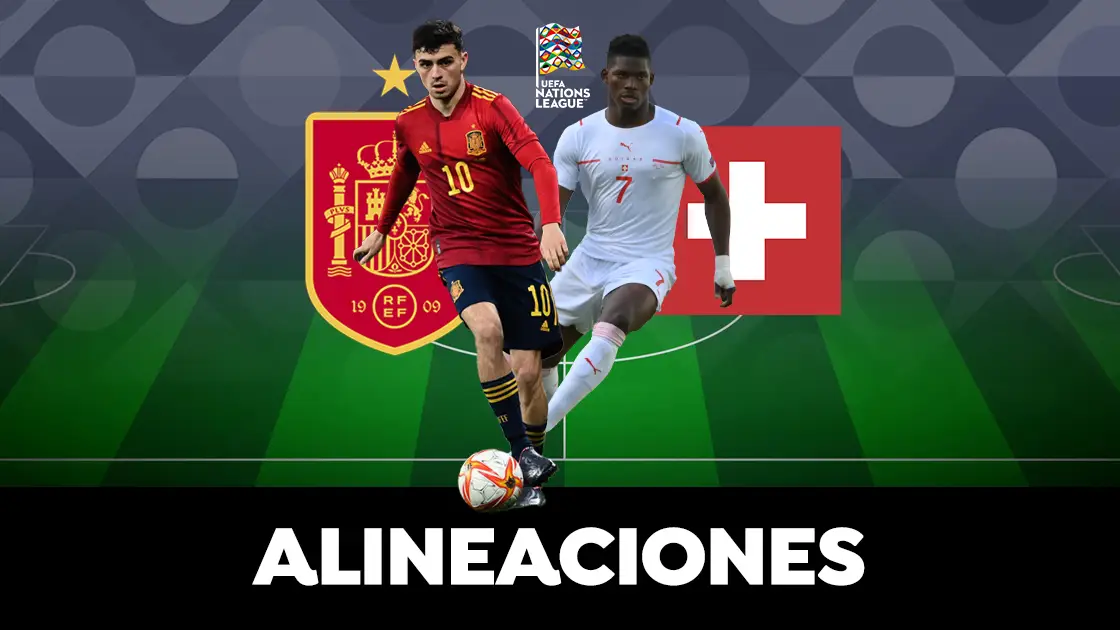 Alineaci&oacute;n de Espa&ntilde;a contra Suiza en la UEFA Nations League