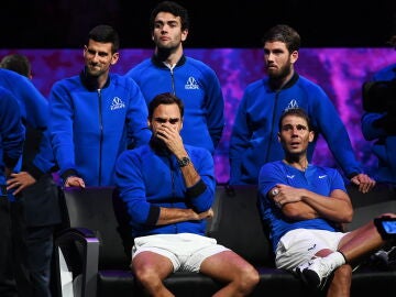 Despedida de Roger Federer durante el torneo de la Laver Cup