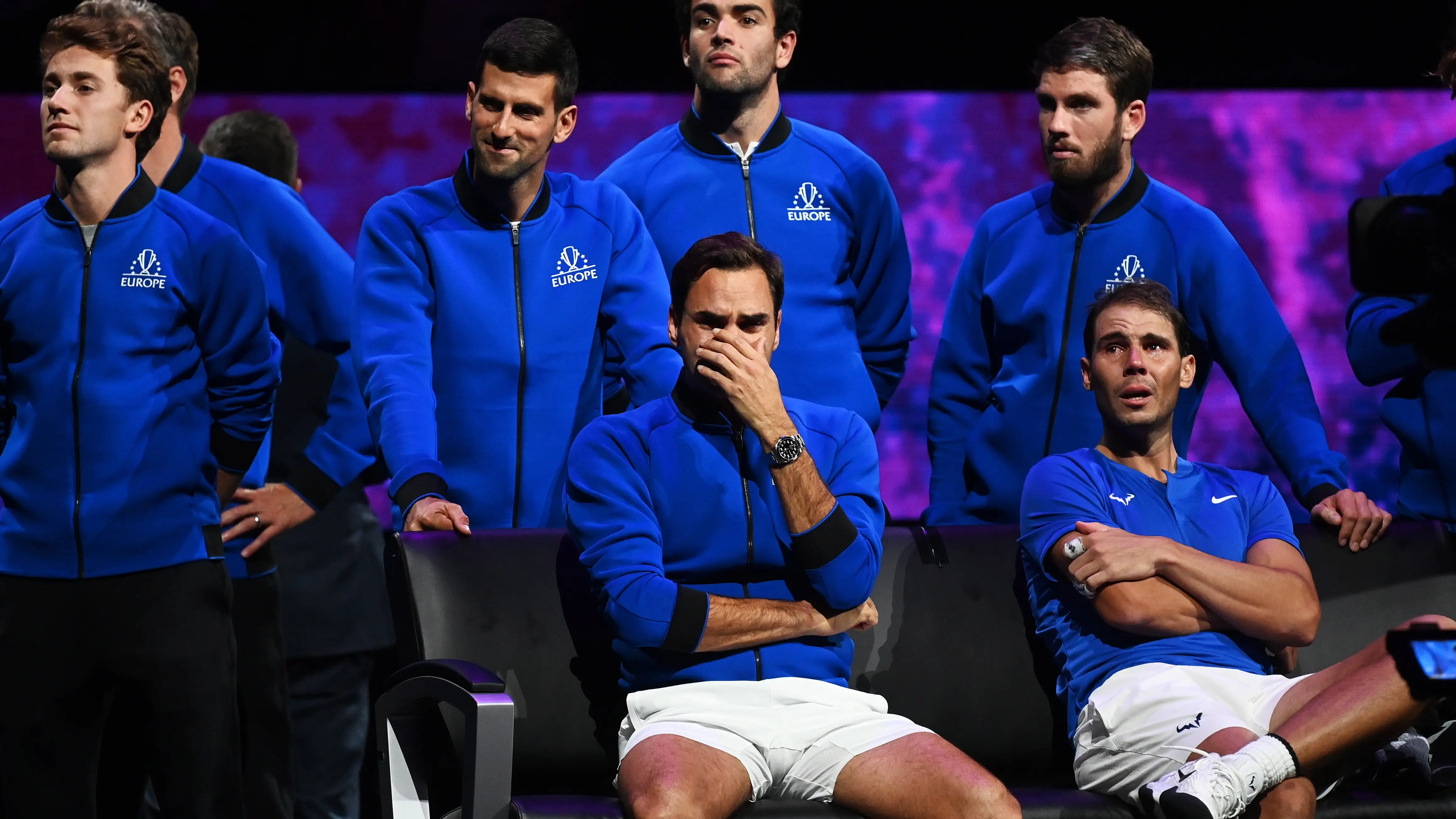 Despedida de Roger Federer durante el torneo de la Laver Cup Despedida de Roger Federer durante el torneo de la Laver Cup
