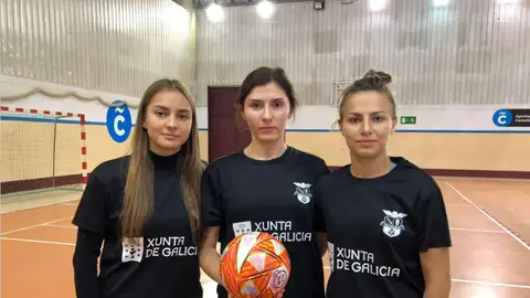 La nueva vida de tres refugiadas ucranianas en el club coruñés Amarelle Fútbol Sala La nueva vida de tres refugiadas ucranianas en el club coruñés Amarelle Fútbol Sala