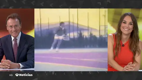 Matías Prats, sorprendido al verse jugando al tenis de joven Matías Prats, sorprendido al verse jugando al tenis de joven