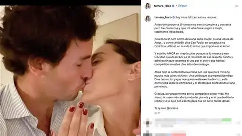 Captura de Instagram de Tamara Falcó Captura de Instagram de Tamara Falcó