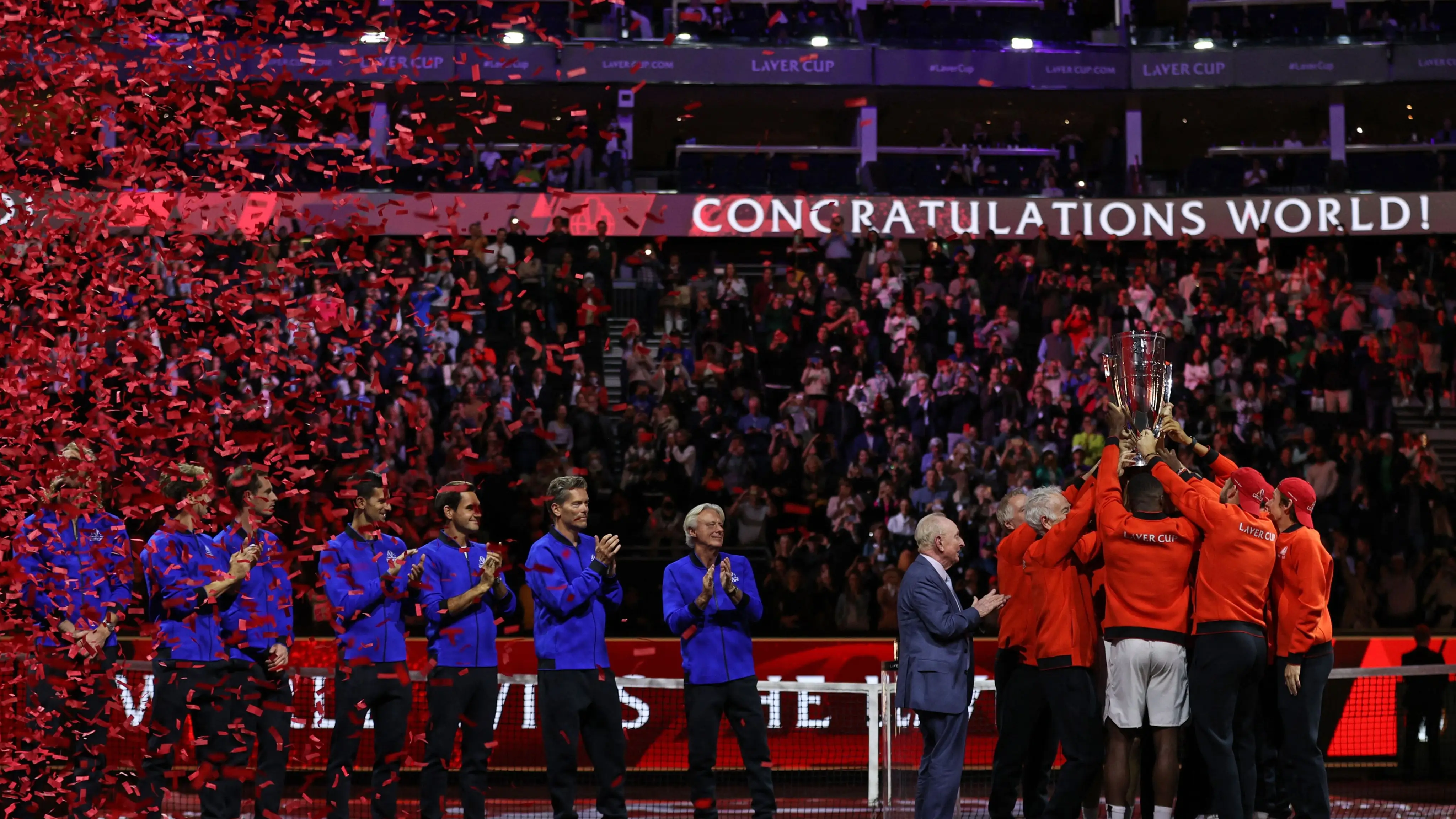 El Team World gana la Laver Cup por primera vez y amarga la retirada de Roger Federer El Team World gana la Laver Cup por primera vez y amarga la retirada de Roger Federer