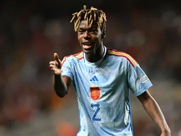 Portugal - España: Nico Williams en el partido de la Nations League Portugal - España: Nico Williams en el partido de la Nations League