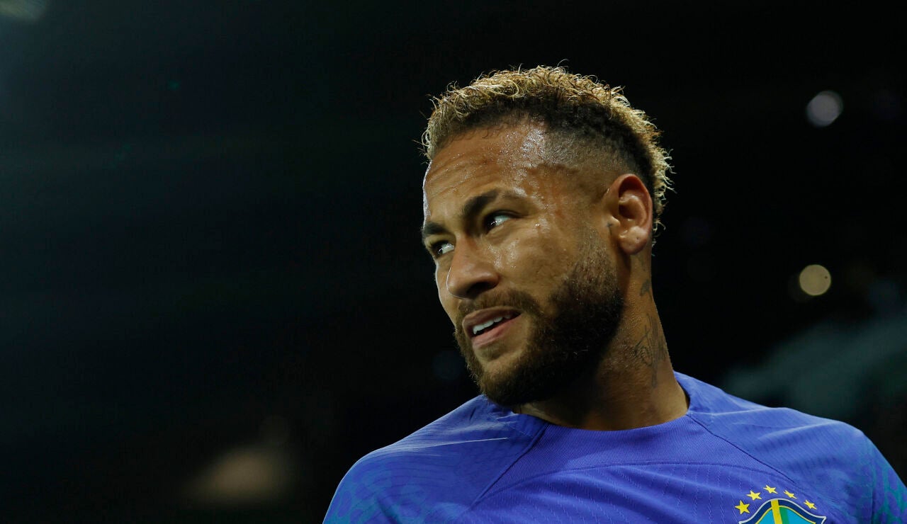 Neymar, en un partido con Brasil