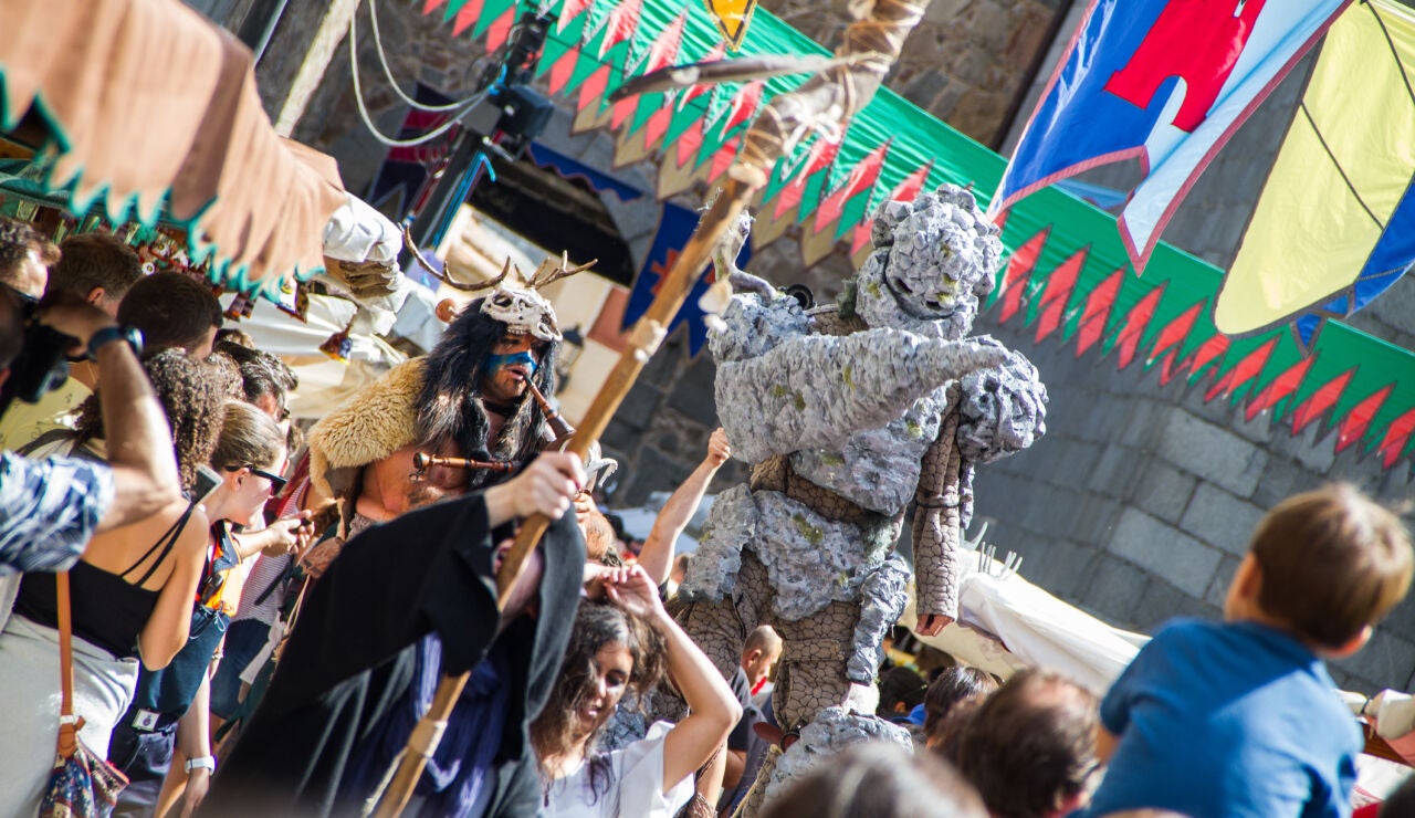 Imagen de archivo de un mercado medieval