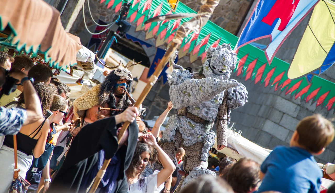 Imagen de archivo de un mercado medieval