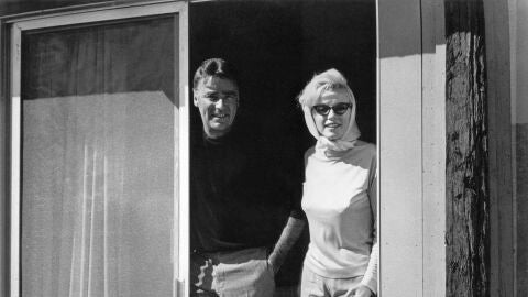 Peter Lawford y Marilyn Monroe