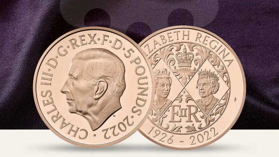 As&iacute; es la nueva moneda con el rostro del rey Carlos III y la moneda que homenajea a Isabel II