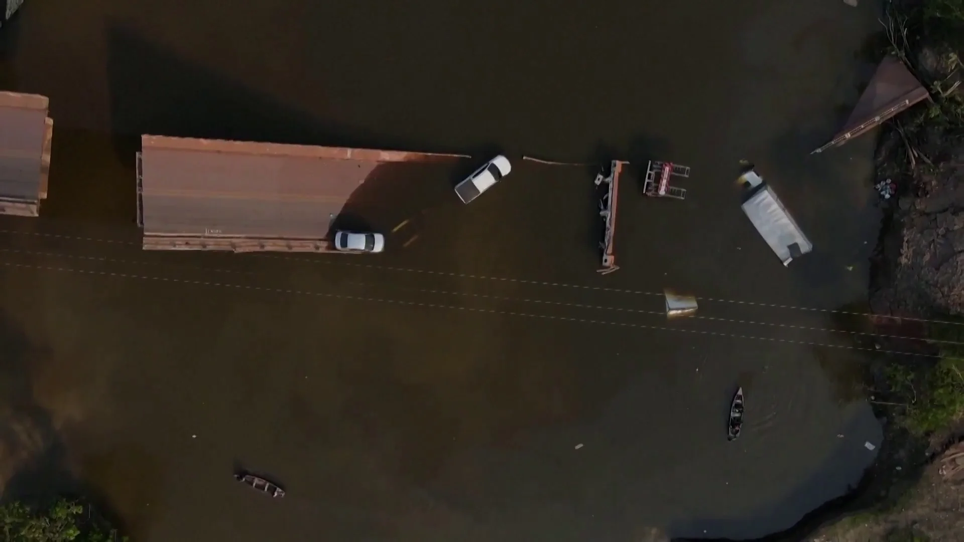 Puente colapsado en Brasil