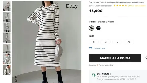 Vestido estilo camiseta Vestido estilo camiseta