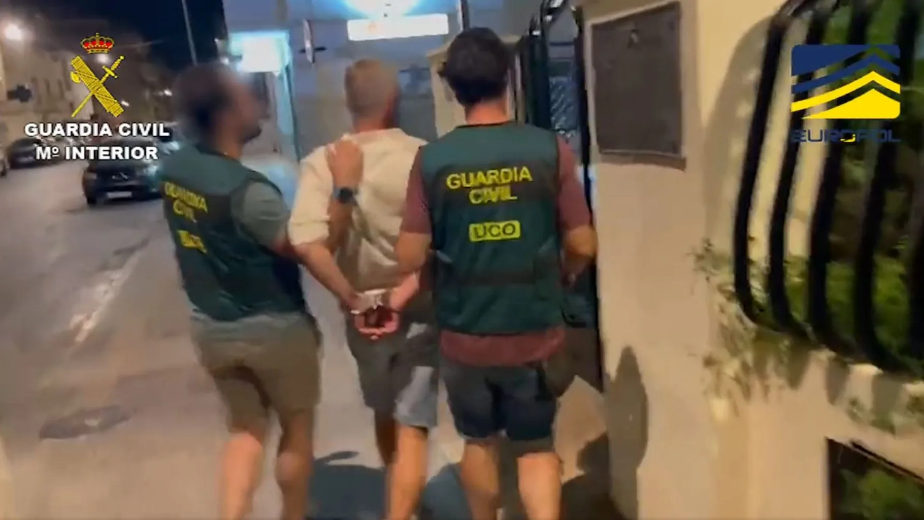 El momento de la detenci&oacute;n del delincuente