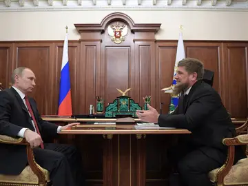 Vladimir Putin y Ramzán Kadírov Vladimir Putin y Ramzán Kadírov