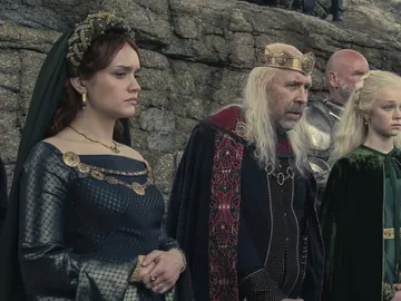 Alicent, Viseys y Helaena en 'La Casal del Dragón' Alicent, Viseys y Helaena en 'La Casal del Dragón'