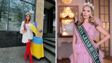 Imagen de la candidata ucraniana y rusa en Miss Grand International