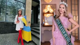Imagen de la candidata ucraniana y rusa en Miss Grand International