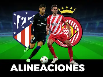 Alineación del Atlético de Madrid ante el Girona en Liga Alineación del Atlético de Madrid ante el Girona en Liga