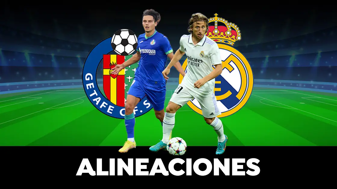 Alineación del Real Madrid ante el Getafe en el partido de liga Alineación del Real Madrid ante el Getafe en el partido de liga