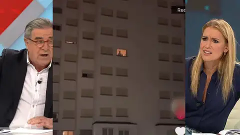 Rifirrafe en el plató. Rifirrafe en el plató.