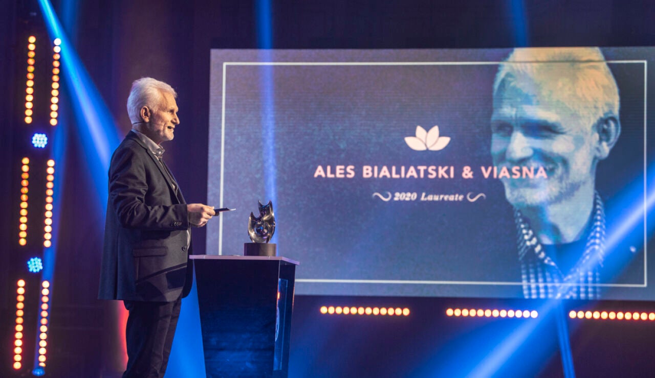 El bielorruso Ales Bialiatski en una foto de 2020
