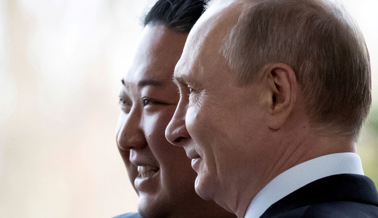 Kim Jong-un y Vladimir Putin, líderes de Rusia y Corea del Norte