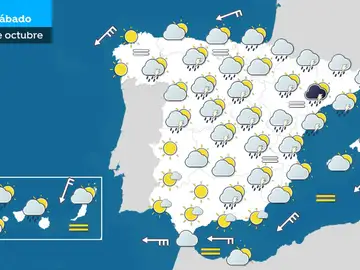 En qué zonas de España lloverá este fin de semana