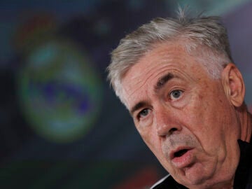 El entrenador del Real Madrid, Carlo Ancelotti, en rueda de prensa