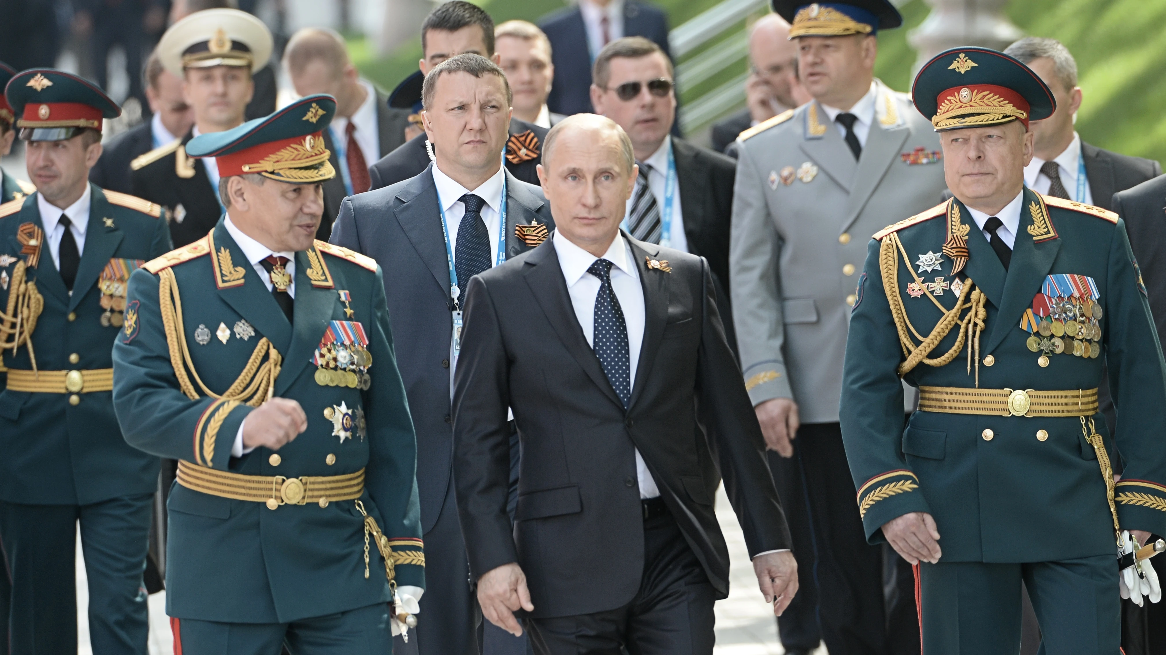 Putin y las fuerzas Rusas