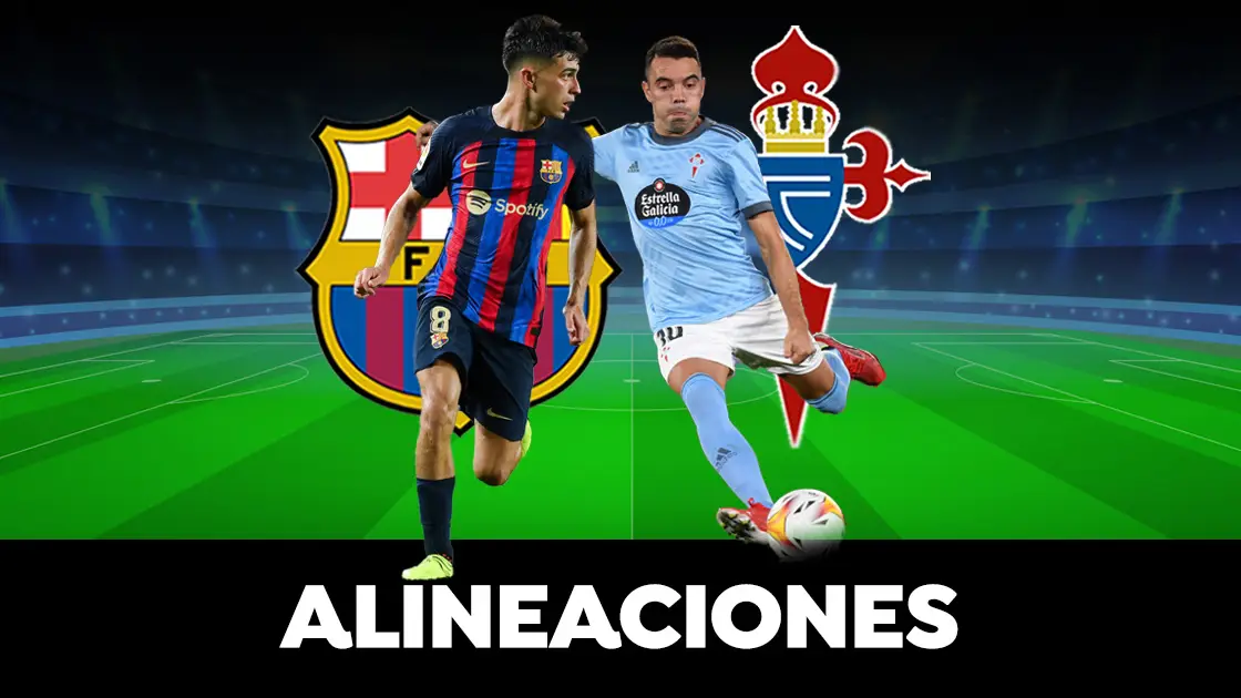 Alineaci&oacute;n del Barcelona hoy contra el Celta de Vigo en el partido de liga