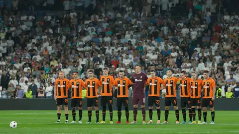 El Shakhtar Donetsk en su visita al Santiago Bernabéu El Shakhtar Donetsk en su visita al Santiago Bernabéu