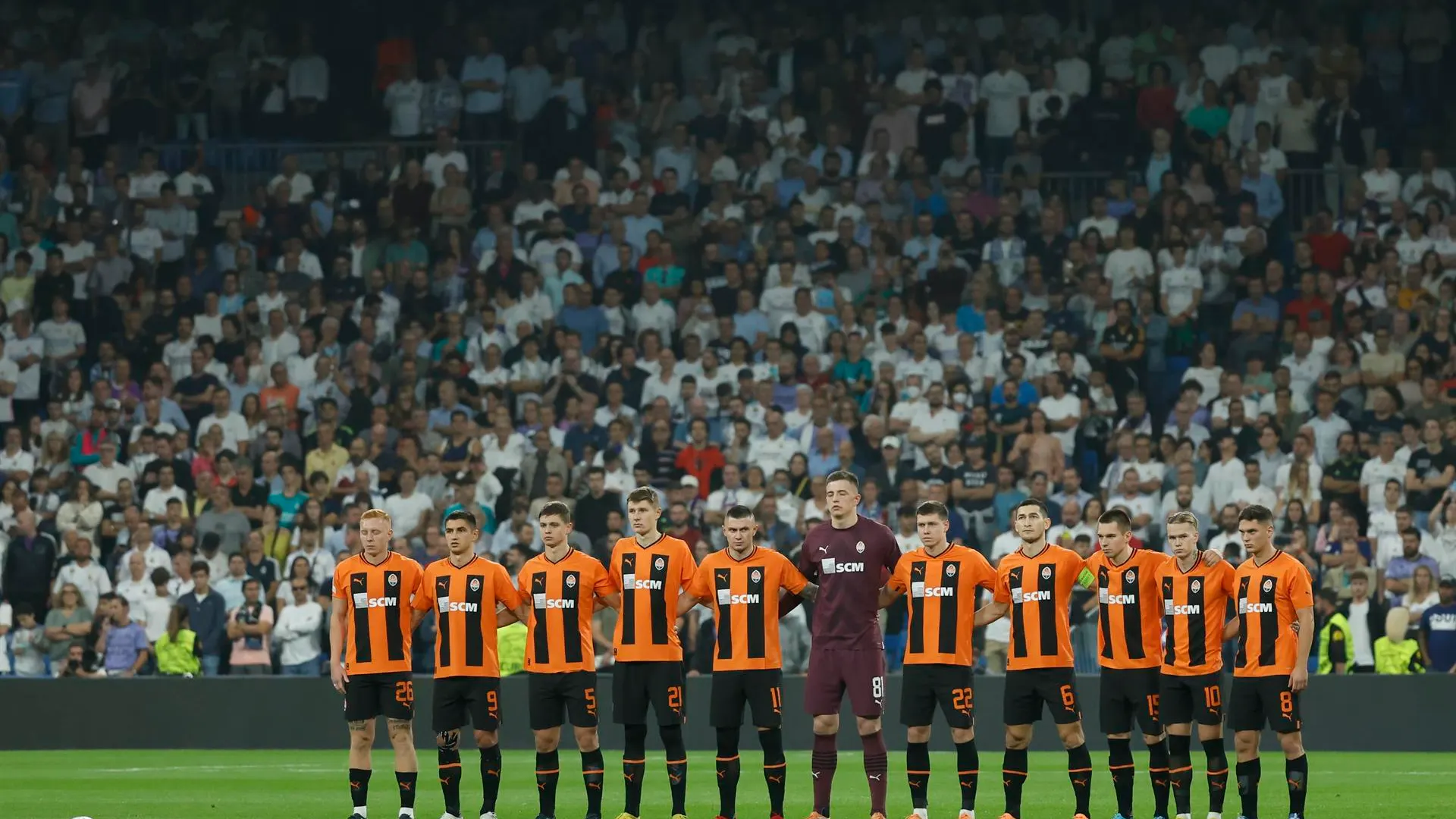 El Shakhtar Donetsk en su visita al Santiago Bernabéu El Shakhtar Donetsk en su visita al Santiago Bernabéu