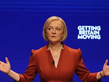 La primera ministra de Reino Unido, Liz Truss La primera ministra de Reino Unido, Liz Truss