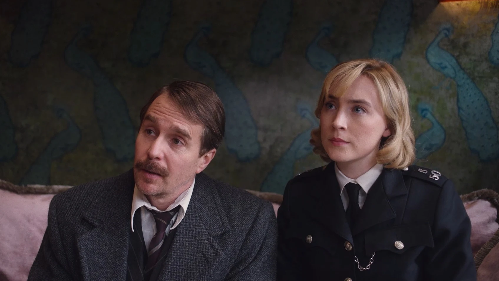 Sam Rockwell y Saoirse Ronnan en 'Mira cómo corren' Sam Rockwell y Saoirse Ronnan en 'Mira cómo corren'