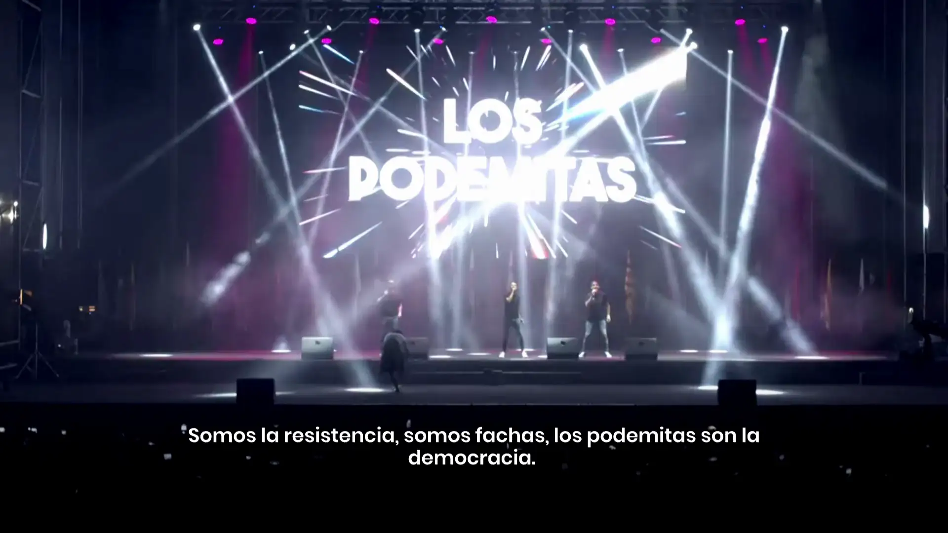 La pol&eacute;mica canci&oacute;n del grupo en el acto de Vox