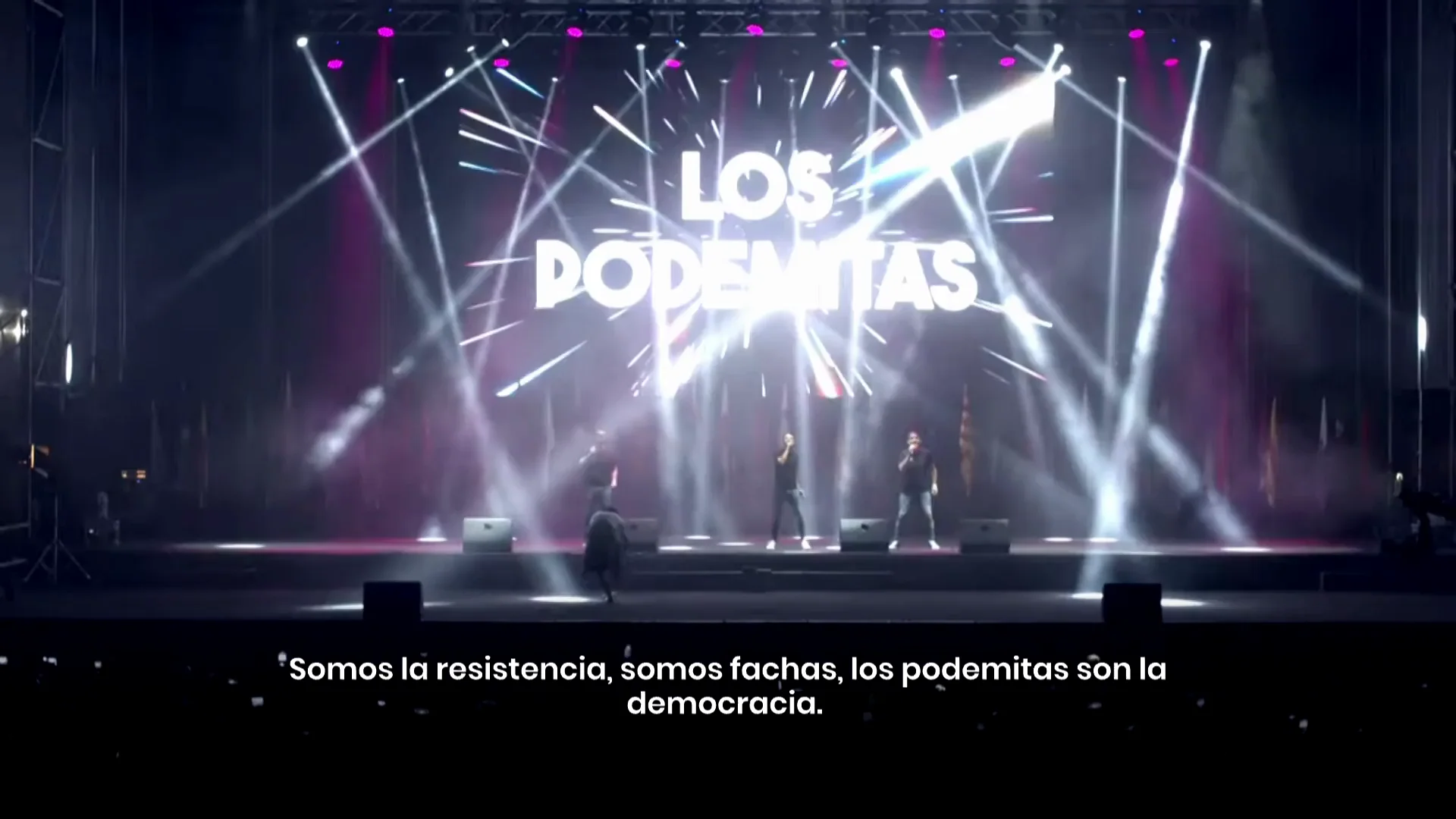 La polémica canción del grupo en el acto de Vox La polémica canción del grupo en el acto de Vox