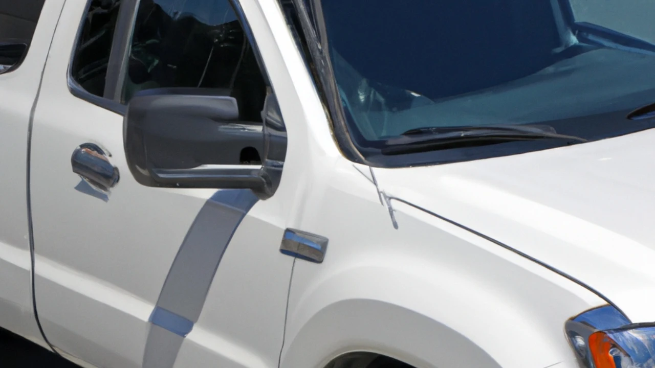 Imagen de una pickup blanca Imagen de una pickup blanca