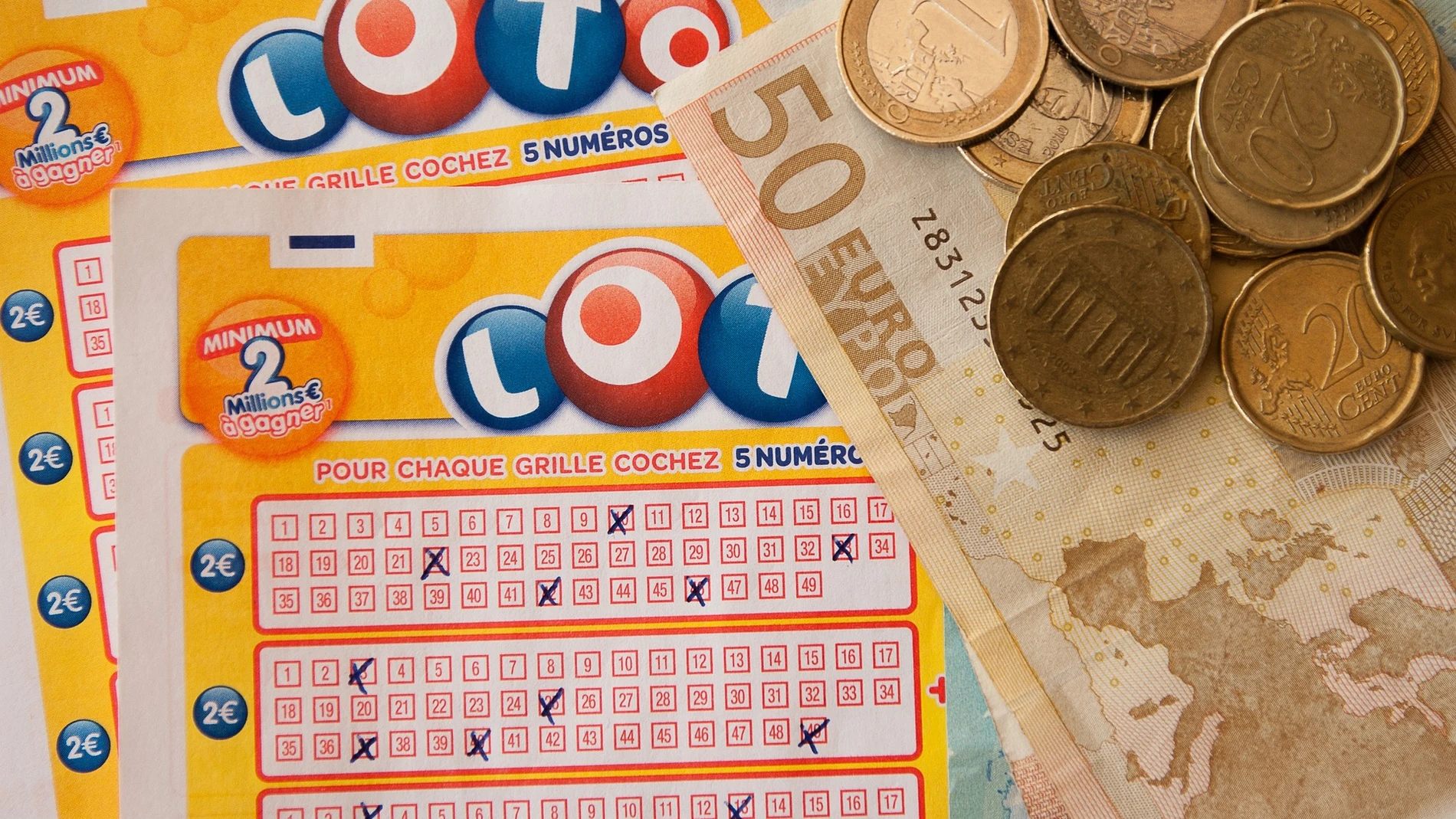 Imagen de un boleto de lotería