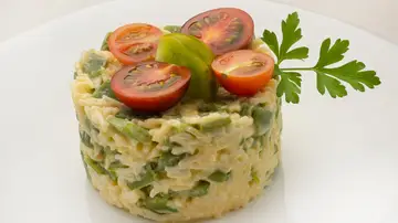 La receta de Arguiñano: ensalada de arroz y judías verdes al dente